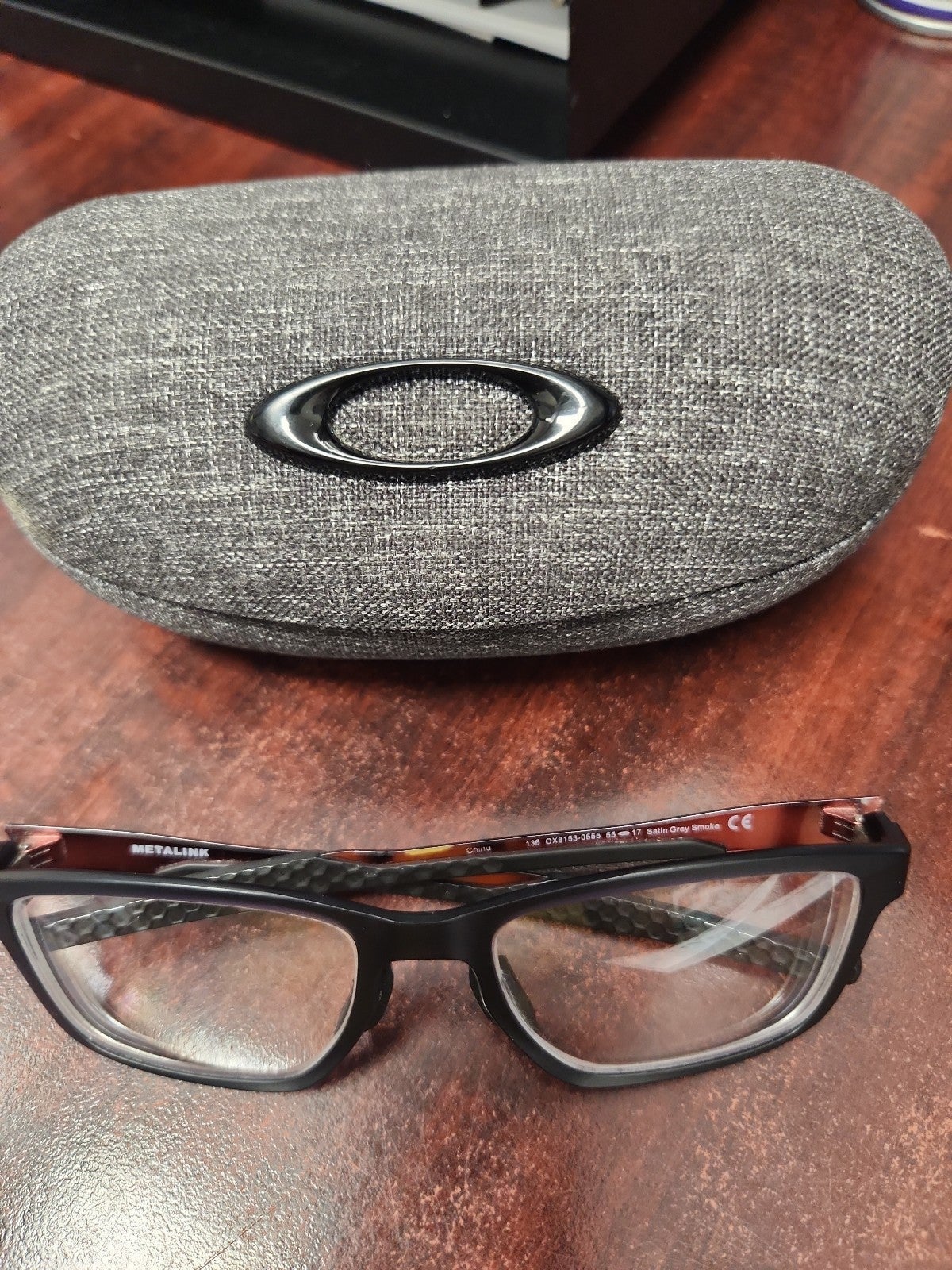 Oakley Eyeglasses with case & draw string case