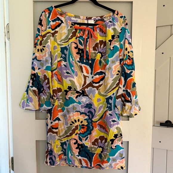 Anne Cole XS/S Floral Multicolor Women's Cover Up Dress