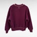 JW Anderson Uniqlo Sherpa Fleece Sweatshirt Size Medium Oversized Crop Burgundy