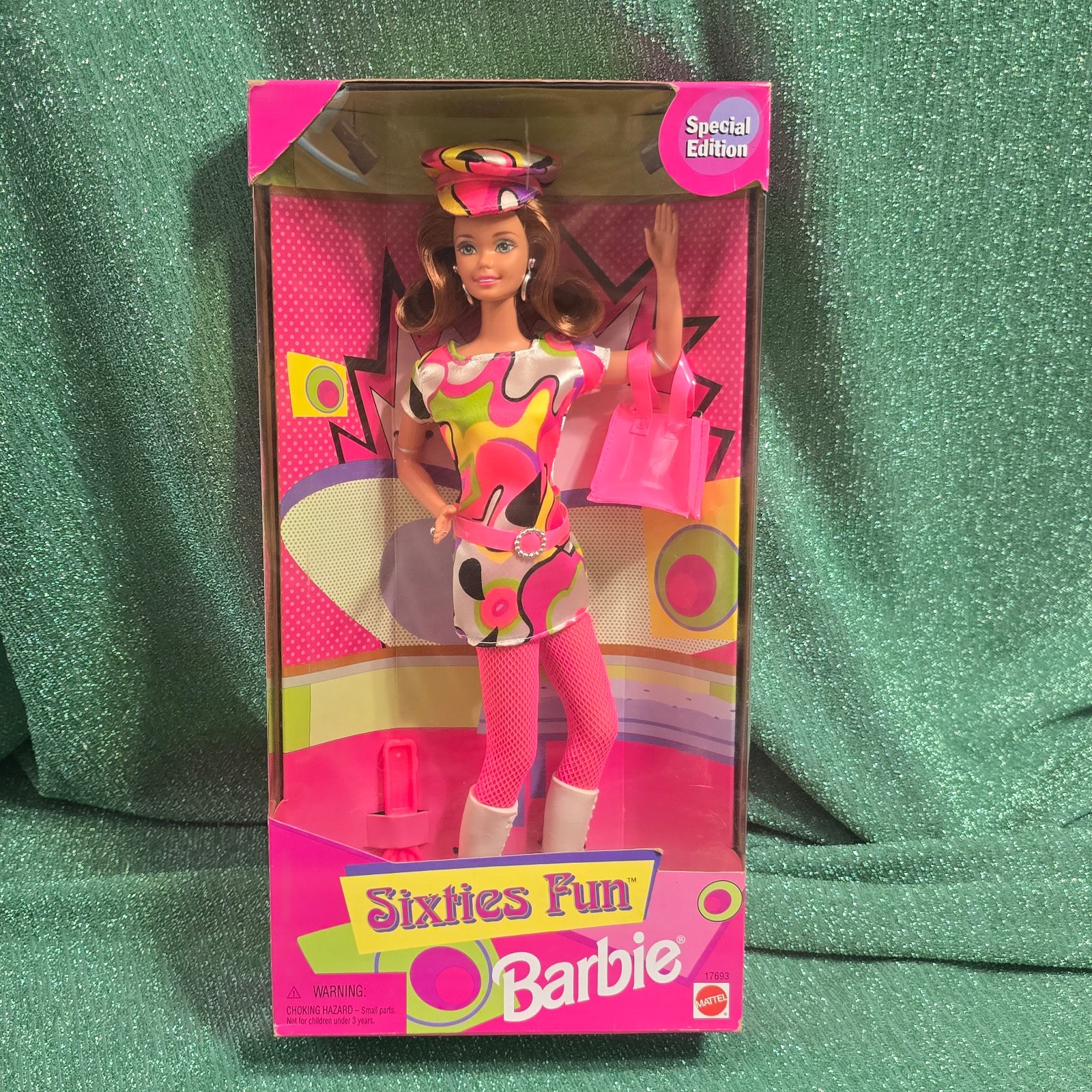 Barbie Doll Sixties Fun 1997 NIB WILL OPEN AND SELL ACCESSORIES SEPARATELY