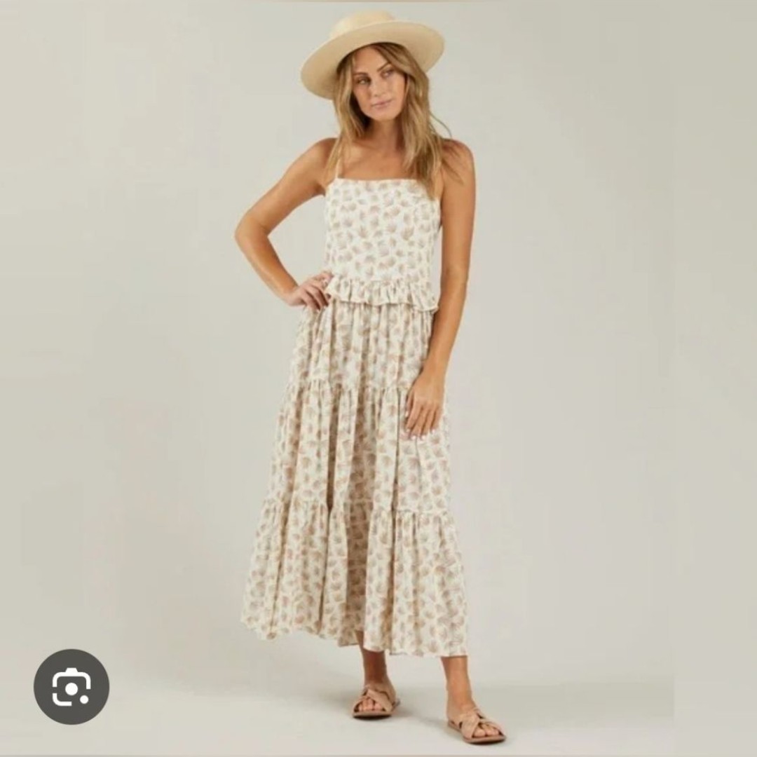 Rylee + Cru Aubrey Palms Dress Women's Medium