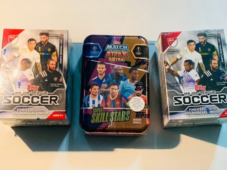 Topps Soccer Blaster & Tin Bundle