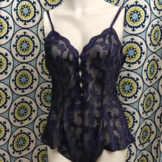 Victoria's Secret Vintage Sheer Satin Teddy