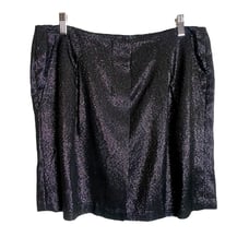 VINCE Glitter Mini Skirt Black 12