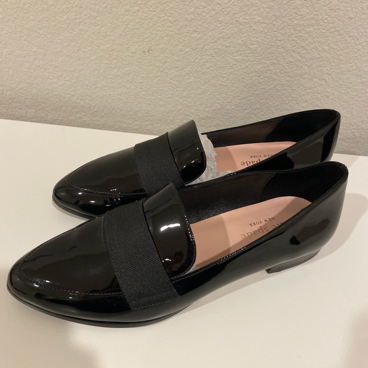 kate spade patent leather loafers