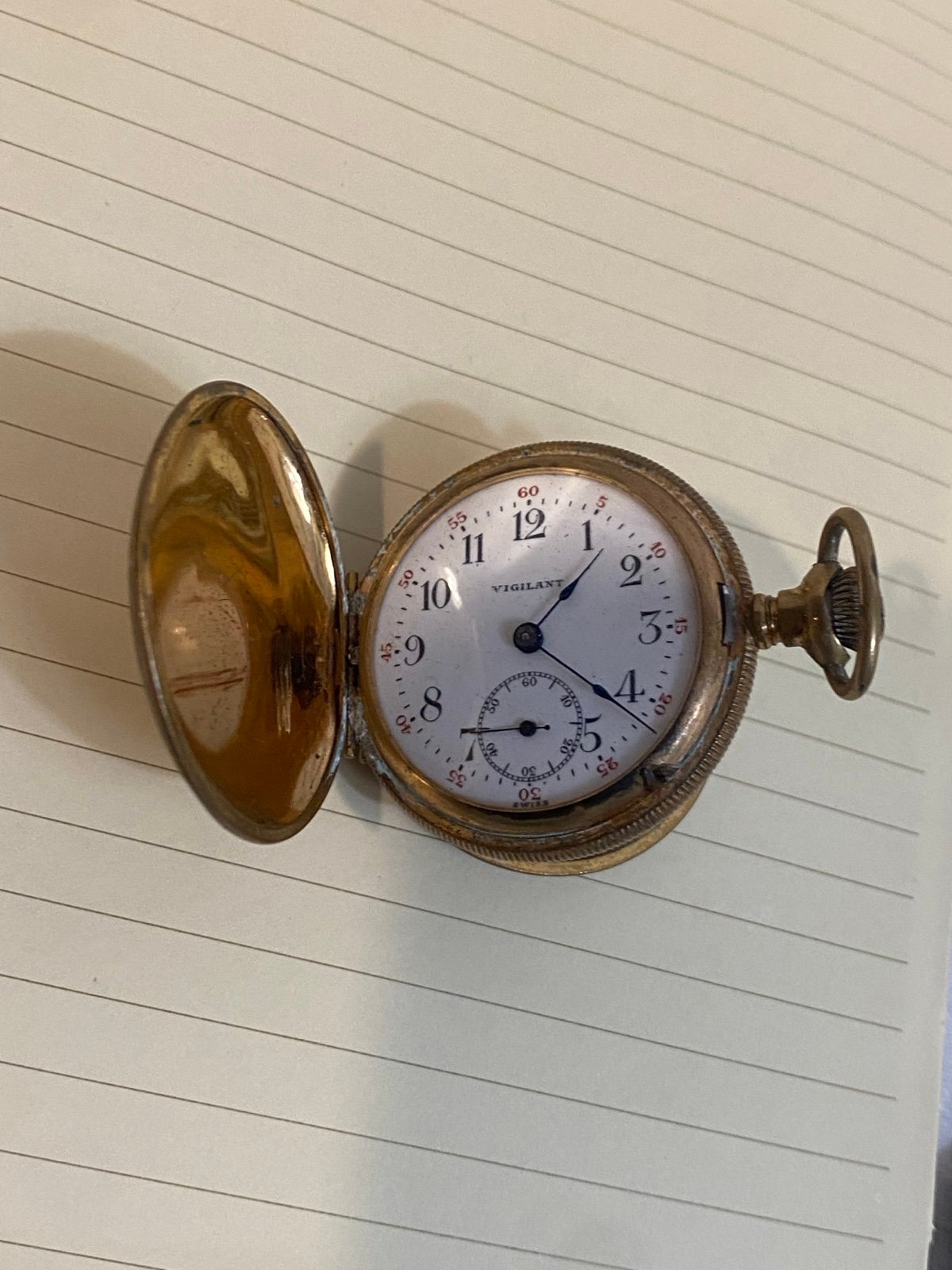 VIGILANT POCKET WATCH 1 Jewel