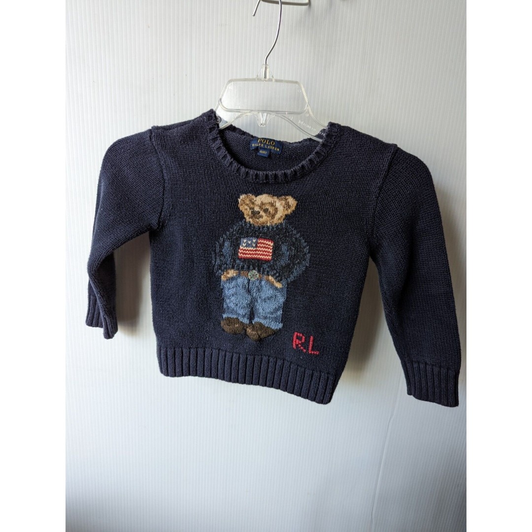 POLO RALPH LAUREN Boys' Special Edition Sweater Bear Pullover Sweaters size 4T/4