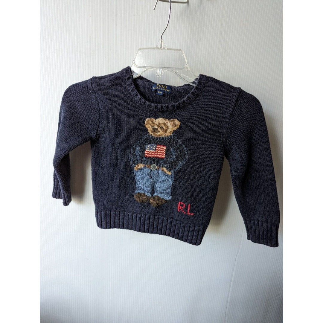 POLO RALPH LAUREN Boys' Special Edition Sweater Bear Pullover Sweaters size  4T/4 