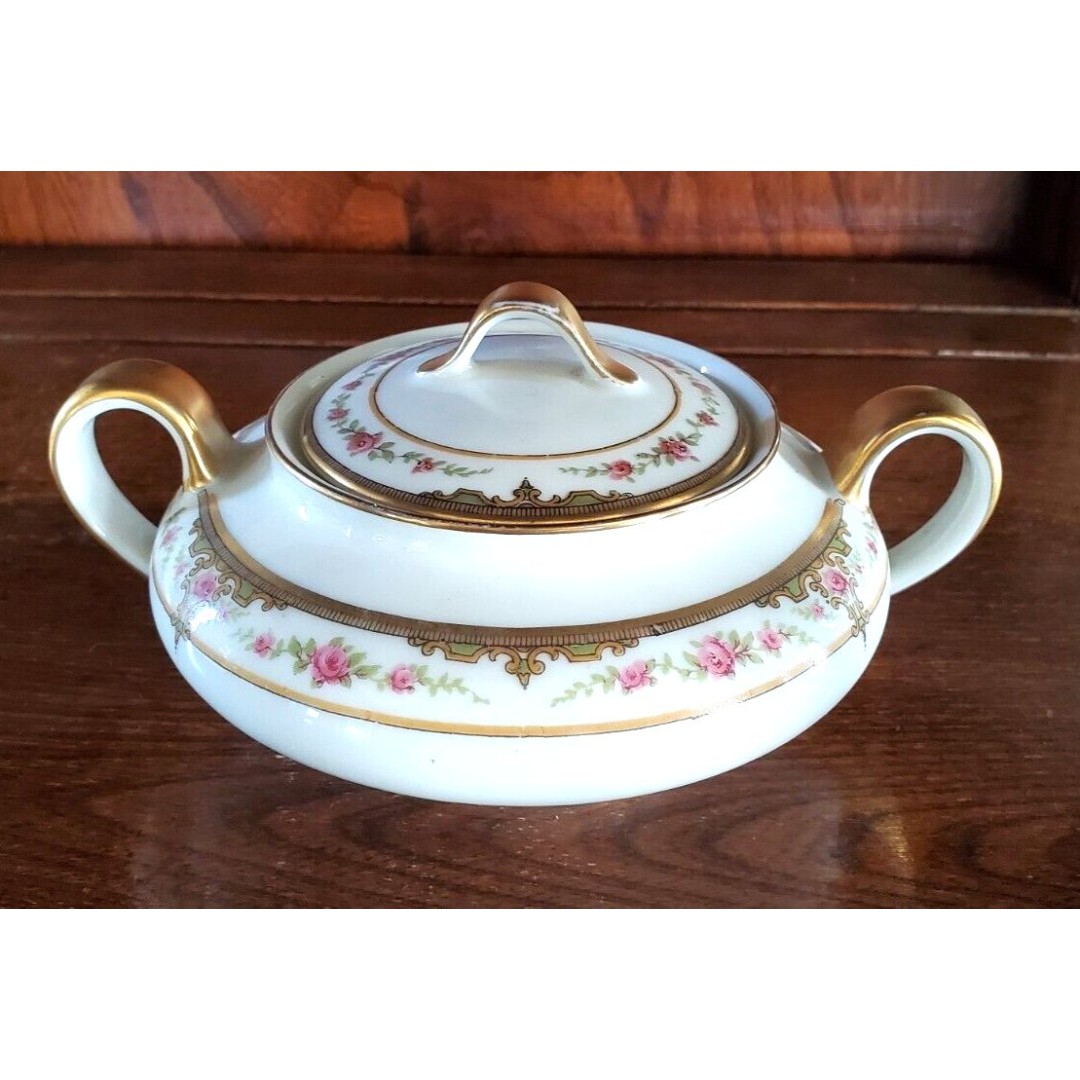 Theodore Haviland Limoges France Schleiger618 Sugar Bowl with Lid Discontinued