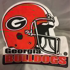 VINTAGE 14 GEORGIA BULLDOGS Shaped PENNANT-Official College Product