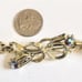 Vintage Sarah Cov Signed Gold AB Rhinestone Bracelet Brooch Earrings 3pc Set