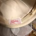 Sylvia vintage 1970’s women’s white wool and mesh formal hat fascinator