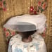 Sylvia vintage 1970’s women’s white wool and mesh formal hat fascinator