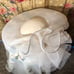 Sylvia vintage 1970’s women’s white wool and mesh formal hat fascinator