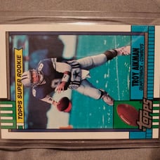 1990 Topps Super Rookie Troy Aikman Not Graded excellent condition