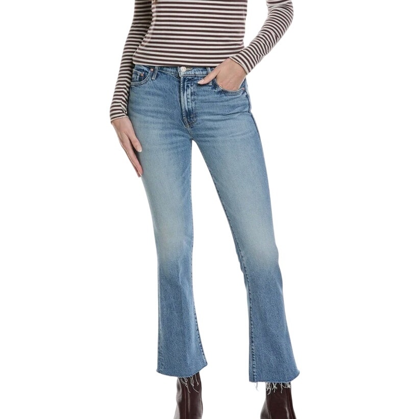 Mother Superior The Outsider Flood Fray Denim Jeans Are We There Yet Size 29