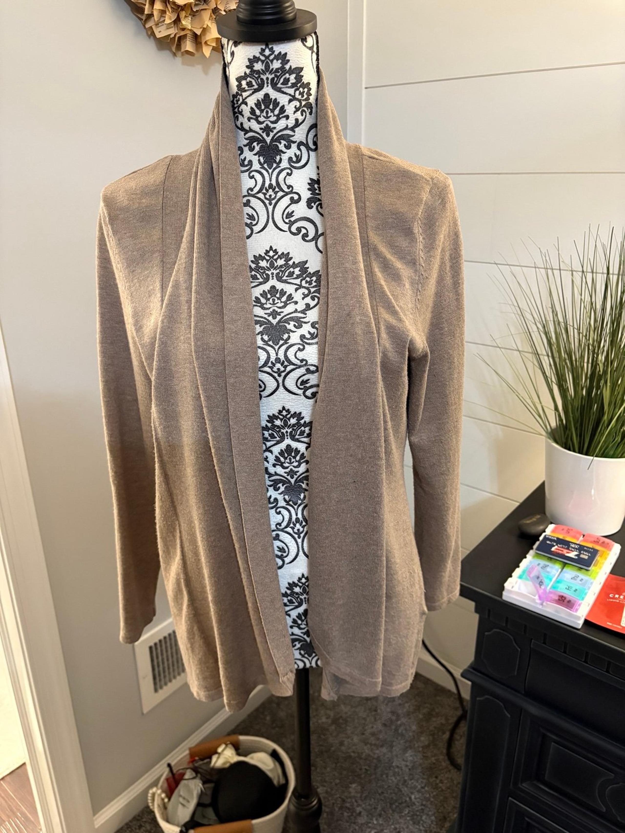 Cardigan from Dressbarn in tan and size medium sweater