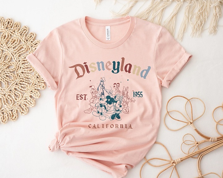 Retro Mickey And Friends Disneyland Est 1955 Shirt Disneyland Shirt Family Vacat