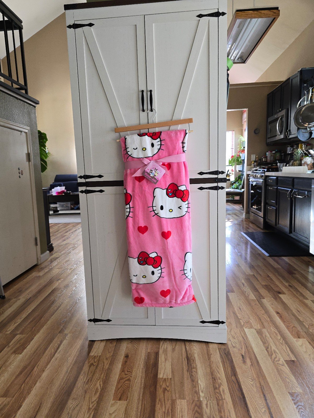Hello kitty valentines blanket