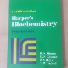 Harper’s Biochemistry Twenty First Edition 21 Book 1988