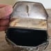 Metal clutch with multicolor stones decor.Vintage Sajai crossbody bag.
