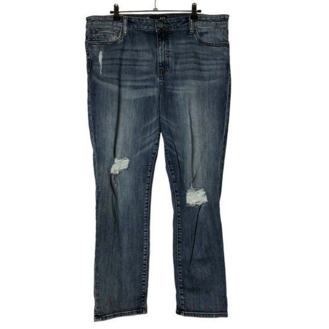 Kut From The Kloth Catherine High Rise Boyfriend Distressed Jeans 16