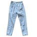 Vintage Lee Jeans Womens Medium Ultra Light Wash Elastic Waist Super High Rise