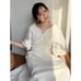 anuans✨ Heart Neck Cotton Mermaid Dress Ivory