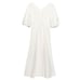 anuans✨ Heart Neck Cotton Mermaid Dress Ivory
