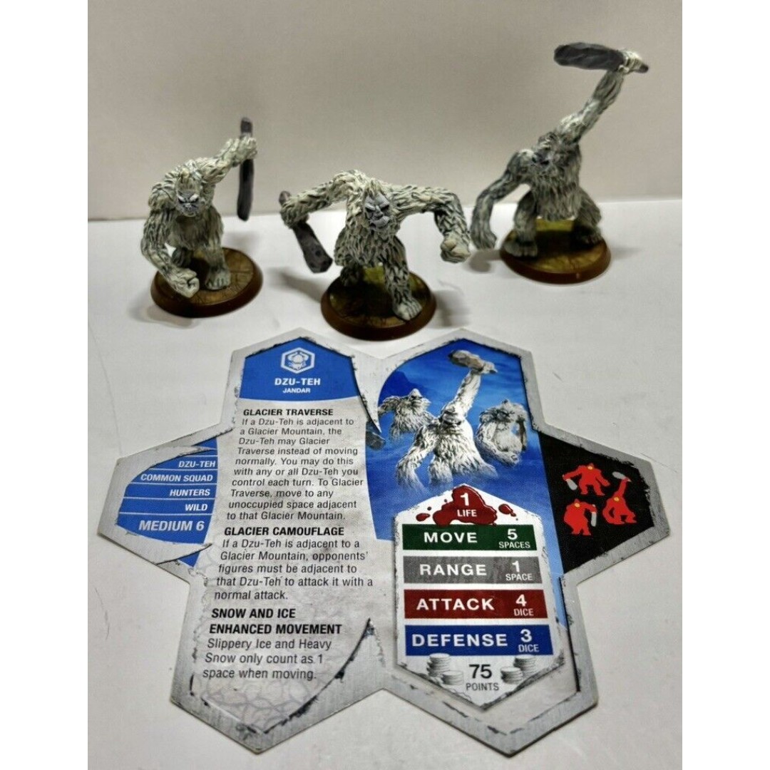 Heroscape Thaelenk Tundra Dzu-Teh Wave 6 Squad Complete