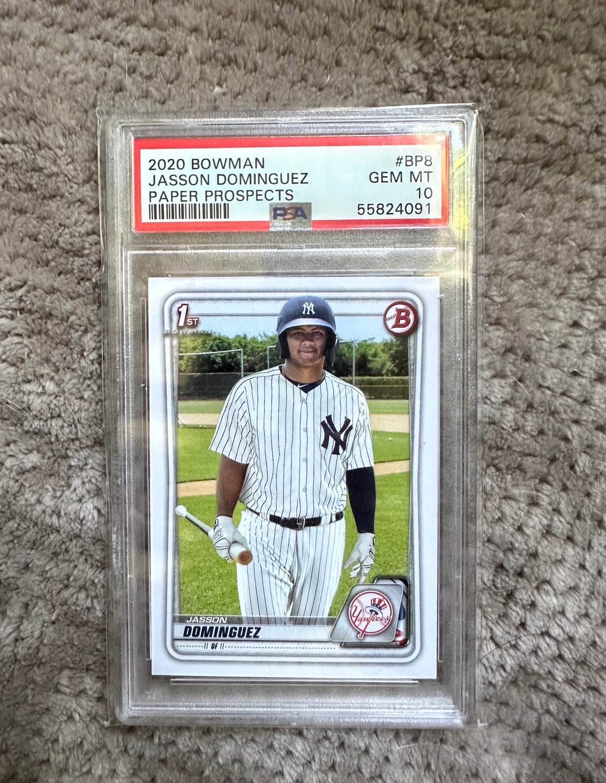 Jasson Dominguez 1st Bowman Rookie Yankees RC PSA 10