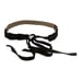 Tanner vintage brown boho suede leather fringes boho belt size Large