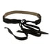 Tanner vintage brown boho suede leather fringes boho belt size Large