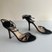 Jimmy Choo Brent black long lace strapped sandals high heel. EU 36 US 5.5