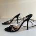 Jimmy Choo Brent black long lace strapped sandals high heel. EU 36 US 5.5
