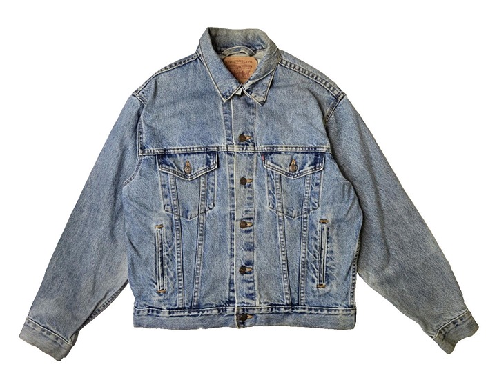 Levis Vintage 90s Type 3 Blue Denim Trucker Jacket Mens Small S 70507-0389