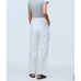 Madewell Pull On Cotton Linen Blend Crop Pants White Sz 2 Coastal Neutral