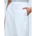 Madewell Pull On Cotton Linen Blend Crop Pants White Sz 2 Coastal Neutral