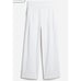 Madewell Pull On Cotton Linen Blend Crop Pants White Sz 2 Coastal Neutral