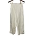 Madewell Pull On Cotton Linen Blend Crop Pants White Sz 2 Coastal Neutral
