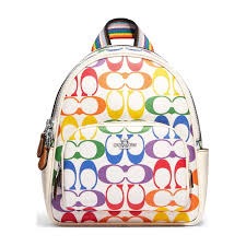 NWT- Coach Mini Court Rainbow backpack