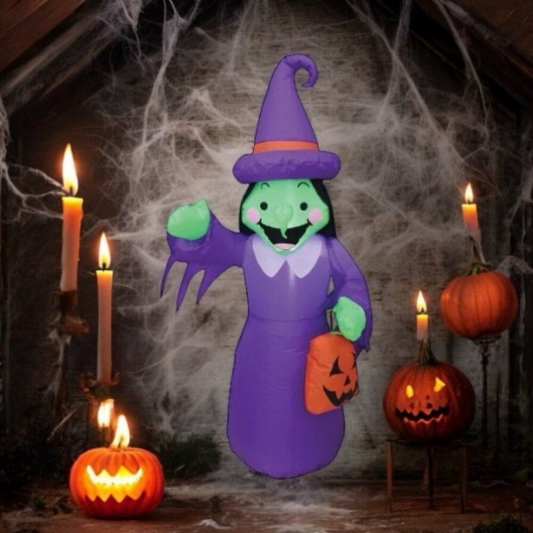 Halloween Inflatable Witch 4 Ft