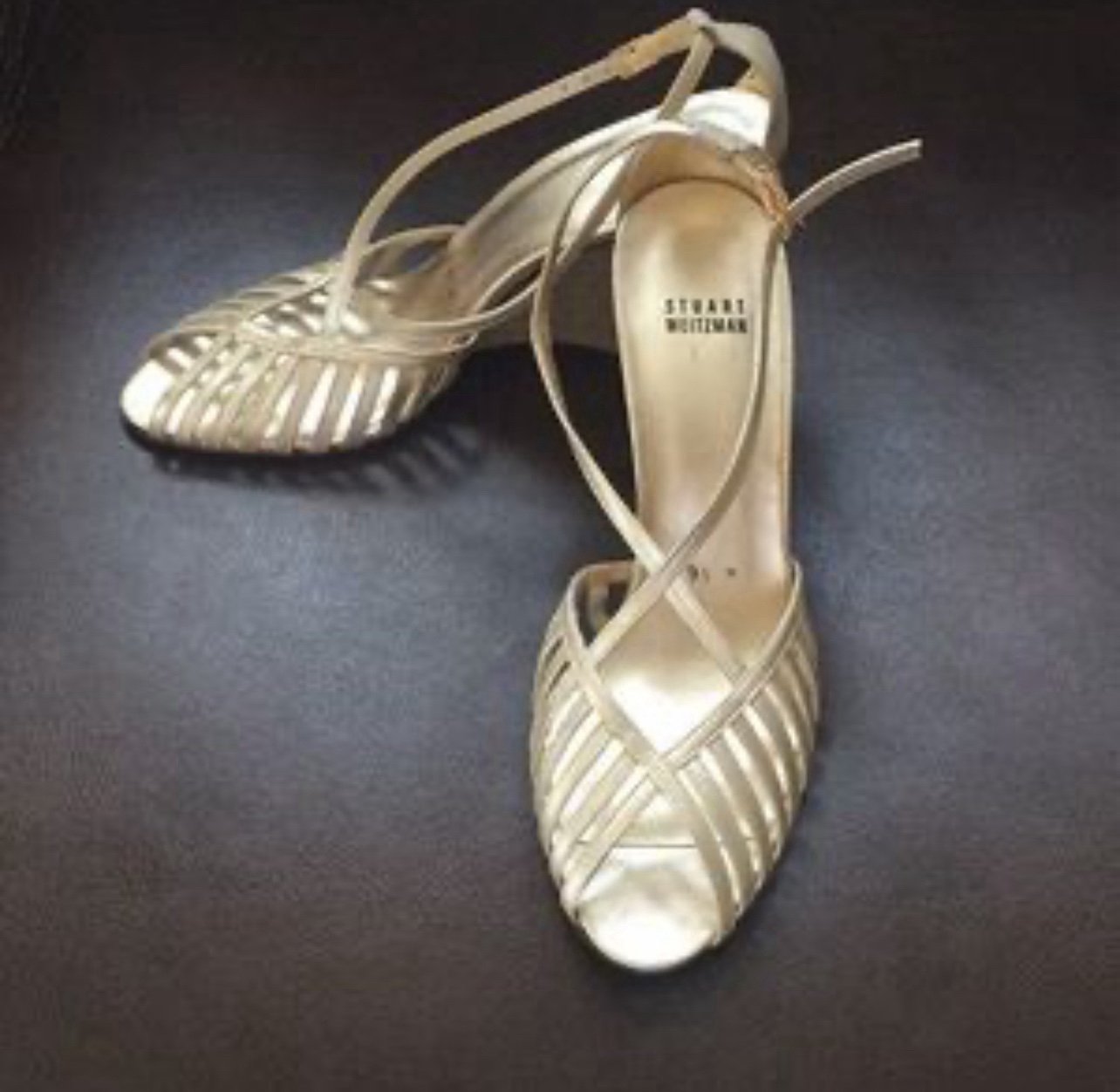 Stuart Weitzman Peep Toe Wedges