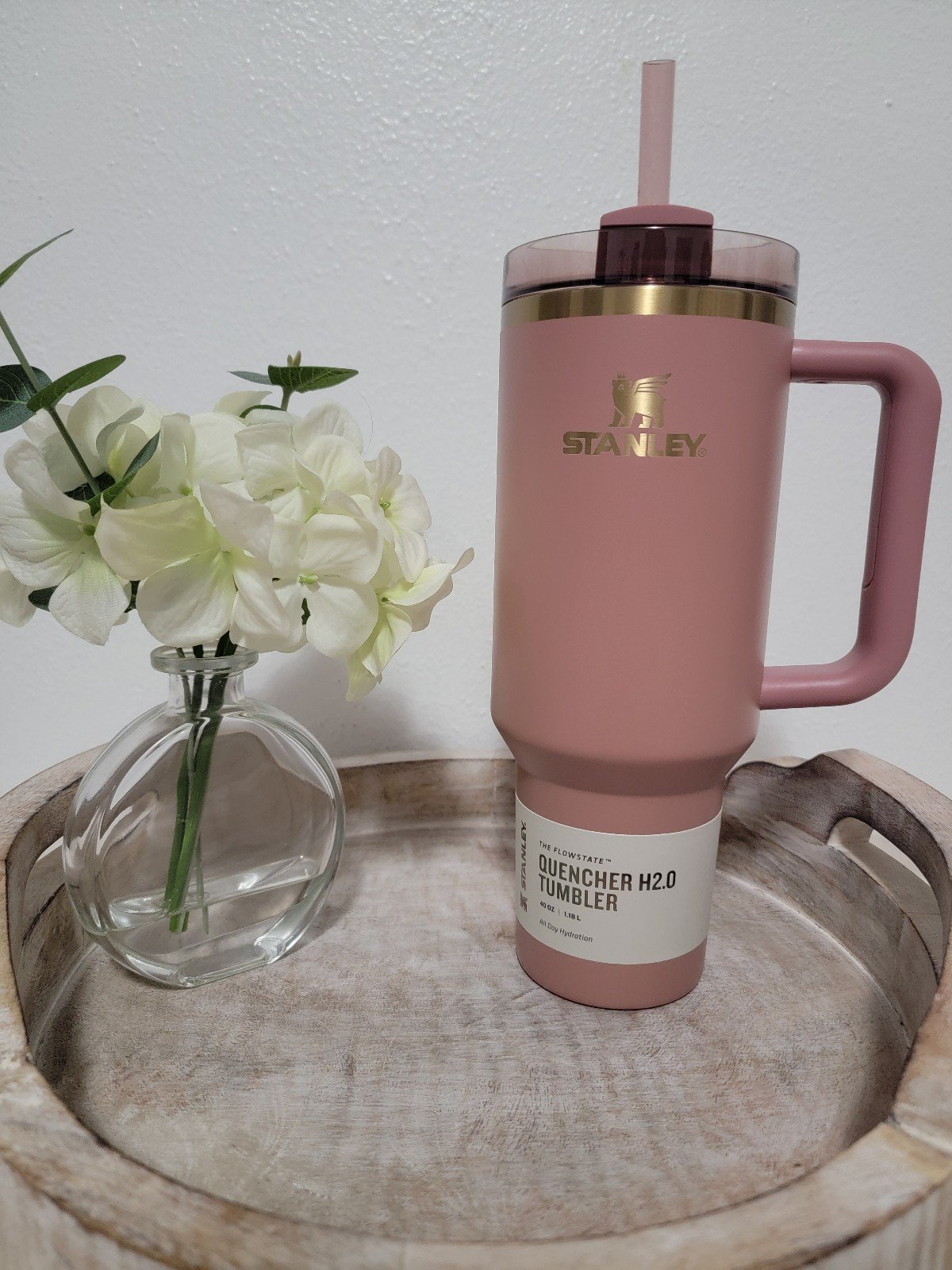 40oz Antique Pink Stanley