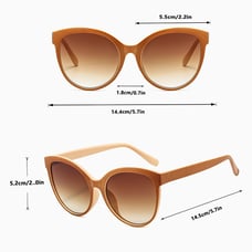 Men Black Women Mirror Frame Oval Sunglasses -_yyth