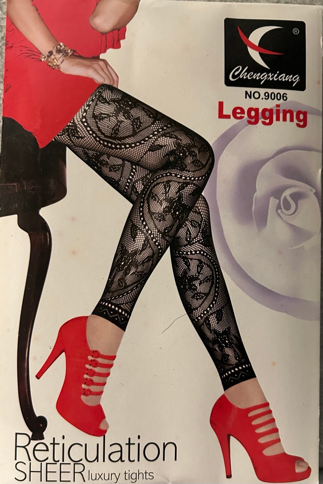 Chengxiang Reticulation Sheer Luxury Pantyhose Bundle 6 Pairs