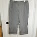 Liv Habitat Pants Woman XL Black Gingham Cuffed Ankle Windbreaker Parachute