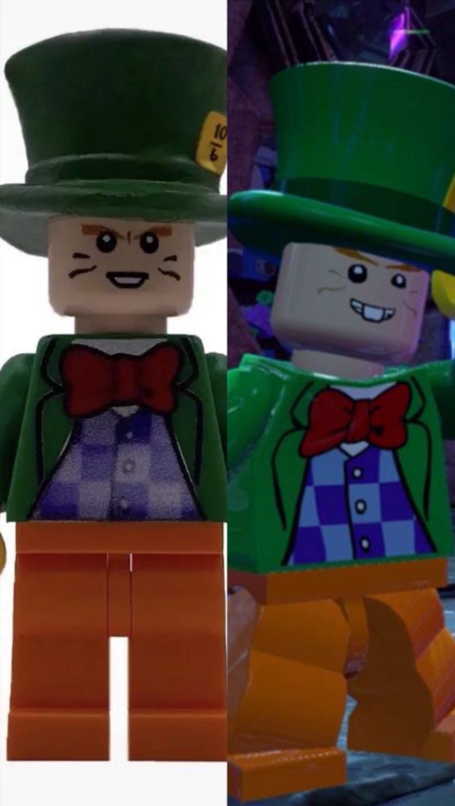 *RARE* LEGO Batman The Videogame Custom Mad Hatter Minifigure 2006 2007 2008