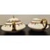 Vintage Cleveland China Sugar Bowl w/Lid & creamer pitcher Bridal Rose Pattern