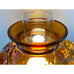 Vintage Fenton Cherub Angel Baby face Amber Glass Hurricane Lamp